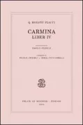 Copertina libro <b>Q. Horatii Flacci Carmina liber 4</b>