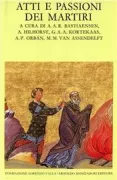 Copertina libro <b>Atti e passioni dei martiri</b>