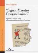 Copertina libro <b>Signor maestro onorandissimo</b>
