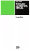 Copertina libro <b>Introduzione all'ermeneutica letteraria<br></b>(titolo originale o altro titolo: <i>Einführung in die literarische Hermeneutik</i>)