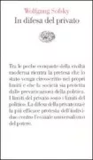 Copertina libro <b>In difesa del privato<br></b>(titolo originale o altro titolo: <i>Verteidigung des Privaten</i>)