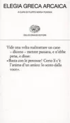 Copertina libro <b>Elegia greca arcaica</b>