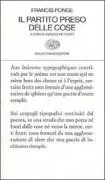 Copertina libro <b>Il partito preso delle cose<br></b>(titolo originale o altro titolo: <i>Le parti pris des choses</i>)