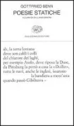 Copertina libro <b>Poesie statiche<br></b>(titolo originale o altro titolo: <i>Statische Gedichte</i>)
