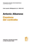 Copertina libro <b>Della cessione del contratto</b>