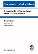 Copertina libro <b>Il danno da informazione finanziaria inesatta</b>