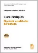 Copertina libro <b>Delle società costituite all'estero</b>