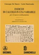 Copertina libro <b>Esercizi di calcolo in una variabile per il nuovo ordinamento<br></b>(titolo originale o altro titolo: <i>Esercizi di analisi uno</i>)