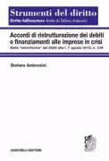 Copertina libro <b>Accordi di ristrutturazione dei debiti e finanziamenti alle imprese in crisi</b>
