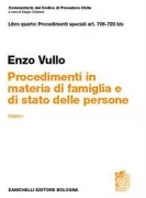Copertina libro <b>Dei procedimenti in materia di famiglia e di stato delle persone. Tomo 1: art. 706-720 bis</b>