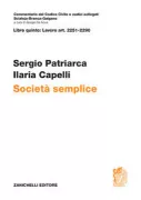 Copertina libro <b>Della società semplice</b>