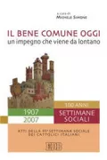 Copertina libro <b>Il bene comune oggi</b>