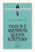 Copertina libro <b>Oggi si è adempiuta questa scrittura</b>