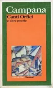 Copertina libro <b>Canti orfici e altre poesie</b>
