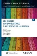 Copertina libro <b>Les droits fondamentaux à l'épreuve de la prison</b>