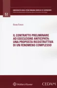 Copertina libro <b>Il contratto preliminare ad esecuzione anticipata</b>