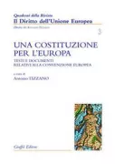 Copertina libro <b>Una Costituzione per l'Europa</b>