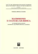 Copertina libro <b>Matrimonio e cultura giuridica</b>