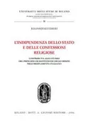 Copertina libro <b>L'indipendenza dello Stato e delle confessioni religiose</b>