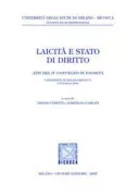 Copertina libro <b>Laicità e stato di diritto</b>