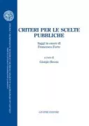 Copertina libro <b>Criteri per le scelte pubbliche</b>