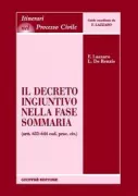 Copertina libro <b>Il decreto ingiuntivo nella fase sommaria</b>