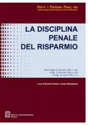 Copertina libro <b>La disciplina penale del risparmio</b>