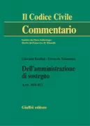 Copertina libro <b>Dell'amministrazione di sostegno</b>
