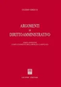 Copertina libro <b>Argomenti di diritto amministrativo</b>