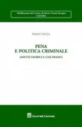Copertina libro <b>Pena e politica criminale</b>