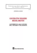 Copertina libro <b>Contratto negozio regolamento</b>