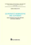 Copertina libro <b>Le potestà normative del governo</b>
