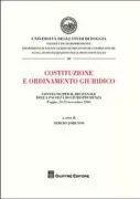Copertina libro <b>Costituzione e ordinamento giuridico</b>
