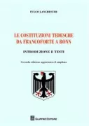 Copertina libro <b>Le costituzioni tedesche da Francoforte a Bonn</b>