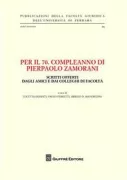 Copertina libro <b>Per il 70. compleanno di Pierpaolo Zamorani</b>