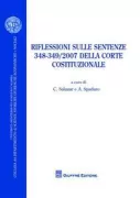 Copertina libro <b>Riflessioni sulle sentenze 348-349/2007 della Corte costituzionale</b>