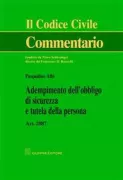 Copertina libro <b>Adempimento dell'obbligo di sicurezza e tutela della persona</b>
