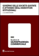 Copertina libro <b>Governo delle società quotate e attivismo degli investitori istituzionali</b>