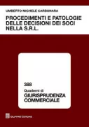 Copertina libro <b>Procedimenti e patologie delle decisioni dei soci nella s.r.l</b>