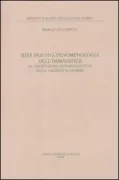 Copertina libro <b>Idee per una fenomenologia dell'immanenza</b>