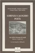 Copertina libro <b>Lorenzo Calogero poeta</b>