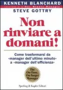 Copertina libro <b>Non rinviare a domani!<br></b>(titolo originale o altro titolo: <i>The on-time, on-target manager</i>)