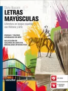 Copertina libro <b>Letras mayusculas literatura en lengua española con historia y arte</b>