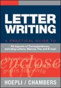 Copertina libro <b>Letter writing</b>