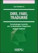 Copertina libro <b>Dire, fare, tradurre</b>