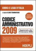 Copertina libro <b>Codice amministrativo 2009</b>