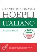 Copertina libro <b>Grande dizionario Hoepli italiano</b>