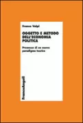 Copertina libro <b>Oggetto e metodo dell'economia politica</b>