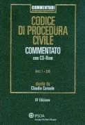 Copertina libro <b>Codice di procedura civile commentato con CD-Rom</b>