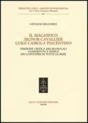 Copertina libro <b>Il magnifico signor cavallier Luigi Cassola piacentino</b>